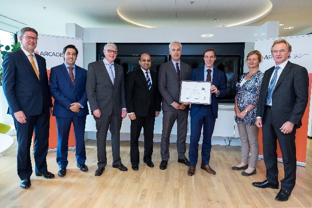 Certificaat Kwaliteitstoetsing voor Arcadis
