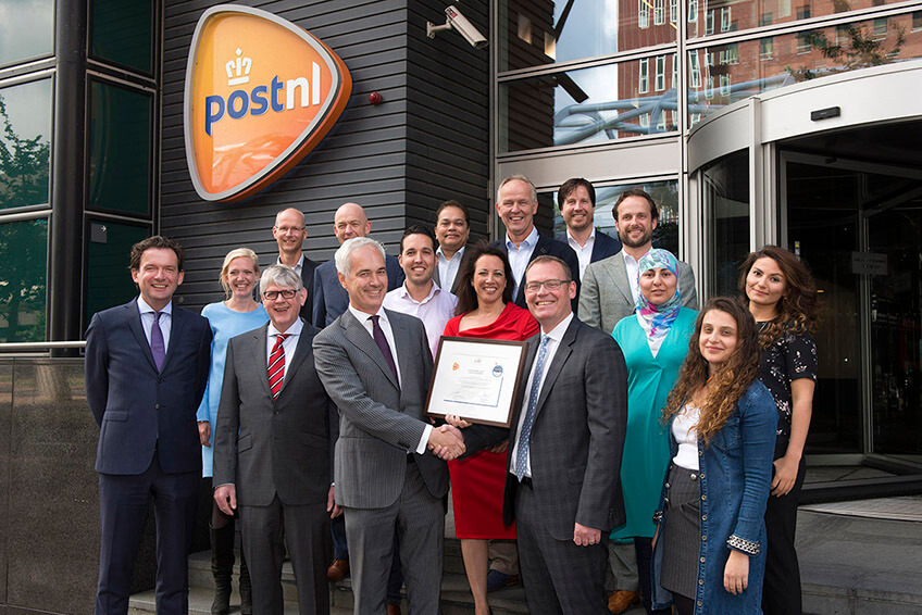 Certificaat Kwaliteitstoetsing voor PostNL